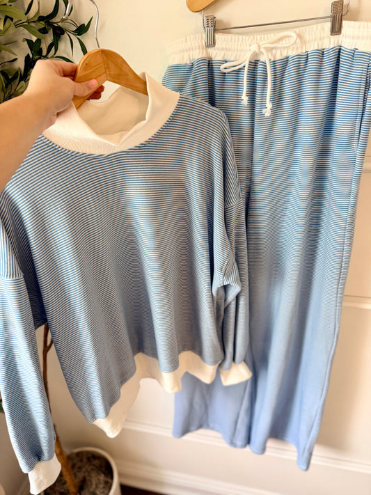 Blue Striped Set