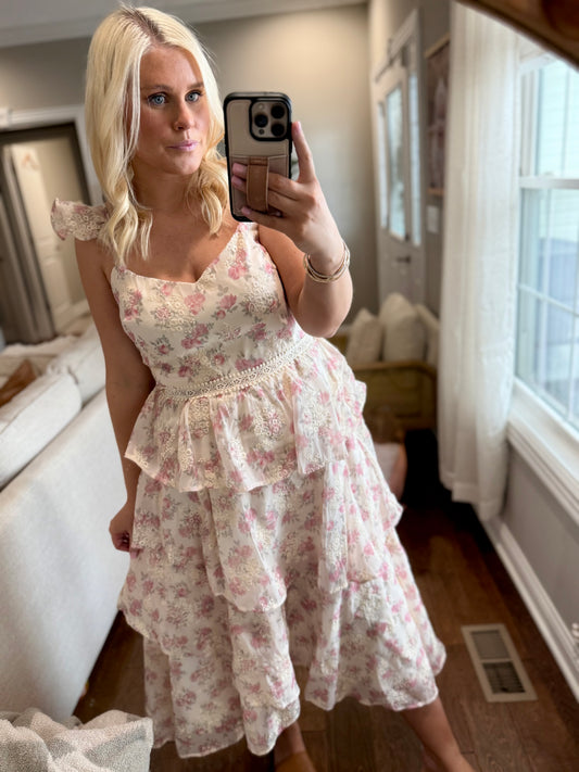Floral Tiered Dress