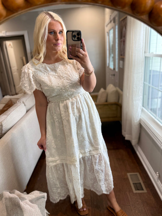 Antique White Dress