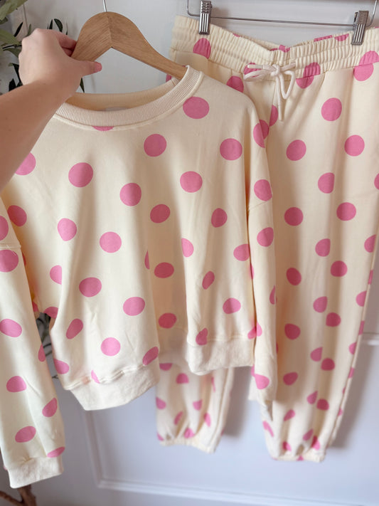 Pink Polka-Dot Set